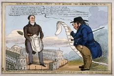 'John Bull & the arch-itect wot builds the arches - &c - &c - &c - &c', 1829-Thomas McLean-Giclee Print