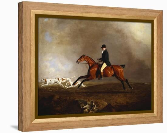 Thomas Mellish on His Hunter 'saucebox'-Benjamin Marshall-Framed Premier Image Canvas