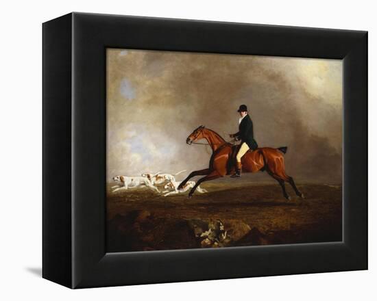 Thomas Mellish on His Hunter 'saucebox'-Benjamin Marshall-Framed Premier Image Canvas