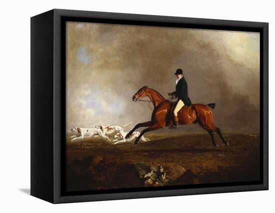 Thomas Mellish on His Hunter 'saucebox'-Benjamin Marshall-Framed Premier Image Canvas