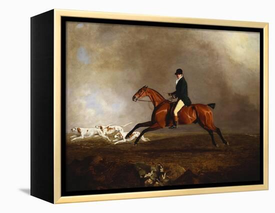 Thomas Mellish on His Hunter 'saucebox'-Benjamin Marshall-Framed Premier Image Canvas