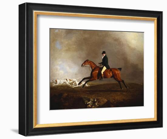 Thomas Mellish on His Hunter 'saucebox'-Benjamin Marshall-Framed Giclee Print