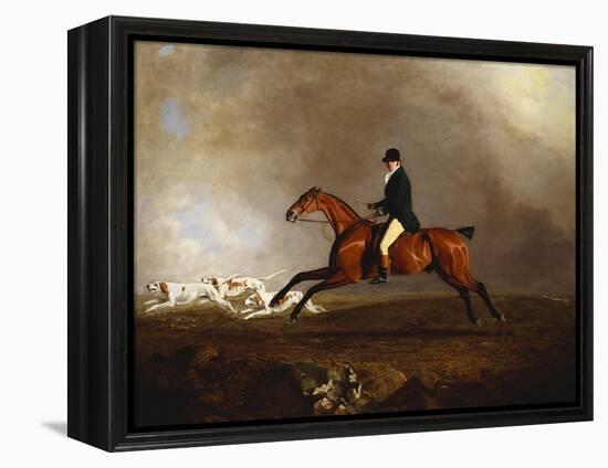 Thomas Mellish on His Hunter 'saucebox'-Benjamin Marshall-Framed Premier Image Canvas