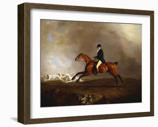 Thomas Mellish on His Hunter 'saucebox'-Benjamin Marshall-Framed Giclee Print