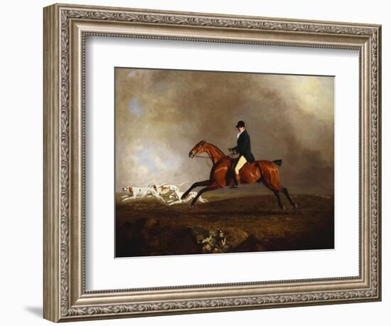 Thomas Mellish on His Hunter 'saucebox'-Benjamin Marshall-Framed Giclee Print