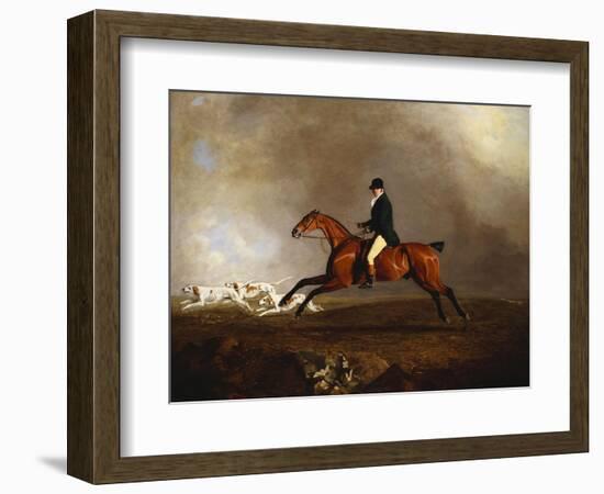 Thomas Mellish on His Hunter 'saucebox'-Benjamin Marshall-Framed Giclee Print