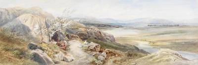 Figures on the Road Below Fort Leon, Sicily, 1879-Thomas Miles Richardson II-Giclee Print