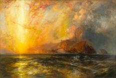 Fiercely the red sun descending/Burned his way along the heavens, 1875-1876-Thomas Moran-Giclee Print