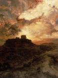 Fiercely the red sun descending/Burned his way along the heavens, 1875-1876-Thomas Moran-Giclee Print