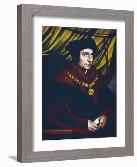 Thomas More, English Statesman, Scholar and Saint, C1527-Hans Holbein the Younger-Framed Giclee Print