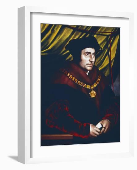 Thomas More, English Statesman, Scholar and Saint, C1527-Hans Holbein the Younger-Framed Giclee Print