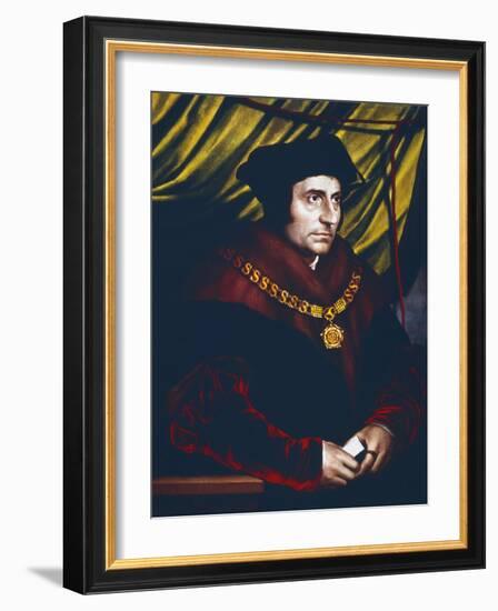 Thomas More, English Statesman, Scholar and Saint, C1527-Hans Holbein the Younger-Framed Giclee Print