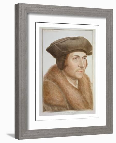 Thomas More, Lord Chancellor-Hans Holbein the Younger-Framed Giclee Print