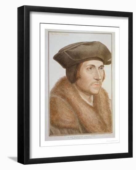 Thomas More, Lord Chancellor-Hans Holbein the Younger-Framed Giclee Print