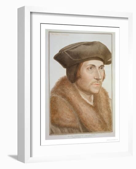 Thomas More, Lord Chancellor-Hans Holbein the Younger-Framed Giclee Print