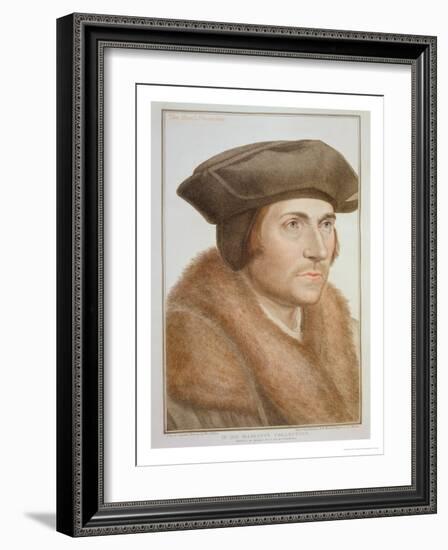 Thomas More, Lord Chancellor-Hans Holbein the Younger-Framed Giclee Print