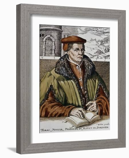 Thomas Muntzer, C.1600-German School-Framed Giclee Print