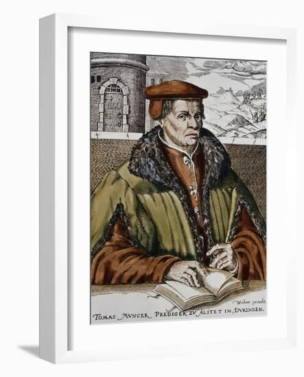 Thomas Muntzer, C.1600-German School-Framed Giclee Print