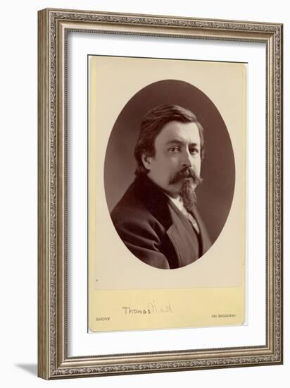 Thomas Nast (1840-1902), American Cartoonist-Napoleon Sarony-Framed Photographic Print