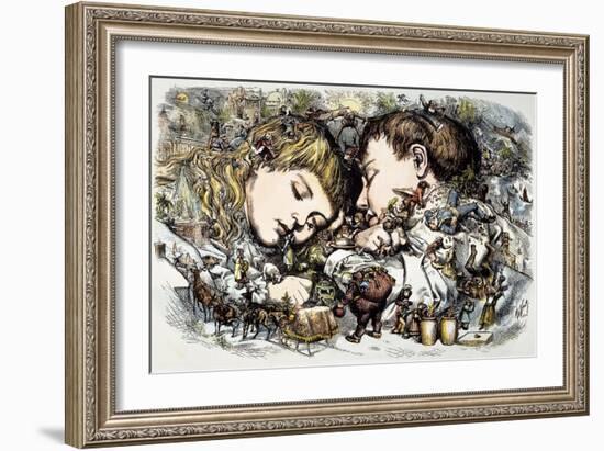 Thomas Nast: Christmas-Thomas Nast-Framed Giclee Print