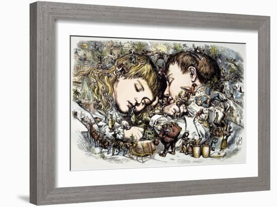 Thomas Nast: Christmas-Thomas Nast-Framed Giclee Print