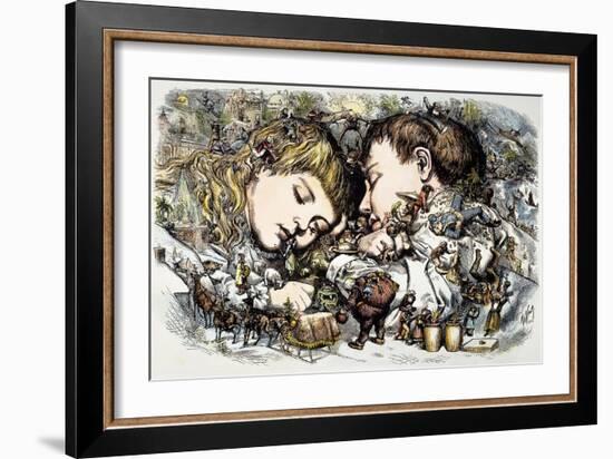 Thomas Nast: Christmas-Thomas Nast-Framed Giclee Print