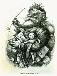 Santa Holds Armful of Toys, 1880-Thomas Nast-Giclee Print