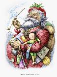 Santa Holds Armful of Toys, 1880-Thomas Nast-Giclee Print