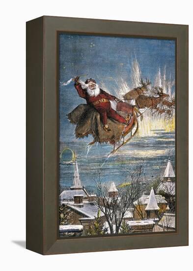 Thomas Nast: Santa Claus-Thomas Nast-Framed Premier Image Canvas