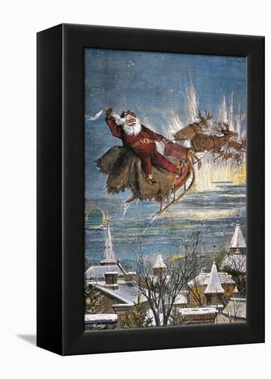 Thomas Nast: Santa Claus-Thomas Nast-Framed Premier Image Canvas