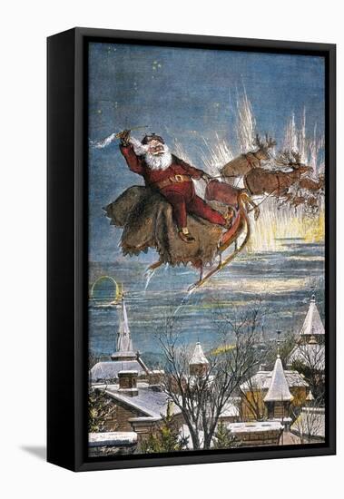 Thomas Nast: Santa Claus-Thomas Nast-Framed Premier Image Canvas