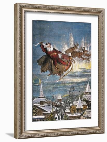 Thomas Nast: Santa Claus-Thomas Nast-Framed Giclee Print