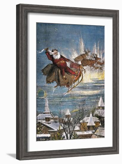 Thomas Nast: Santa Claus-Thomas Nast-Framed Giclee Print