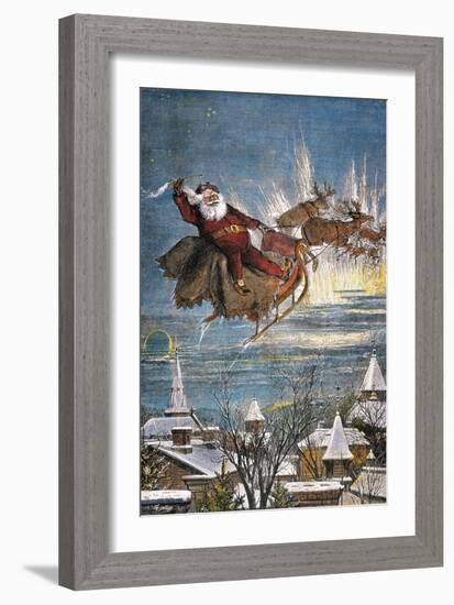 Thomas Nast: Santa Claus-Thomas Nast-Framed Giclee Print