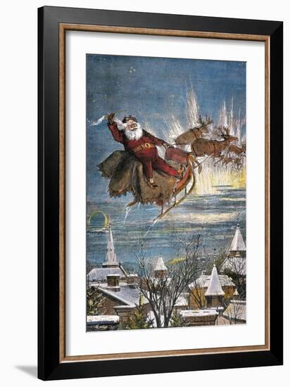 Thomas Nast: Santa Claus-Thomas Nast-Framed Giclee Print