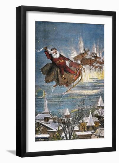 Thomas Nast: Santa Claus-Thomas Nast-Framed Giclee Print