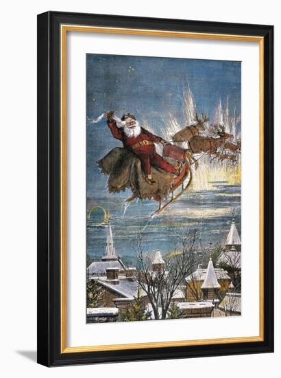 Thomas Nast: Santa Claus-Thomas Nast-Framed Giclee Print