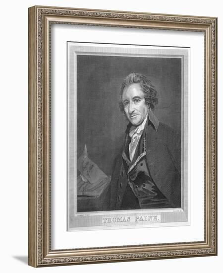 Thomas Paine Radical Political Writer and Freethinker-William Sharp-Framed Art Print