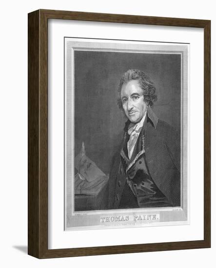 Thomas Paine Radical Political Writer and Freethinker-William Sharp-Framed Art Print