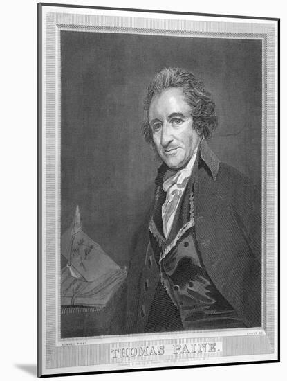 Thomas Paine Radical Political Writer and Freethinker-William Sharp-Mounted Art Print