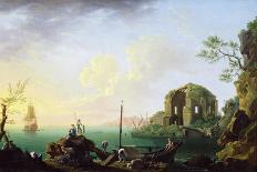 Italian Port Scene (Sunrise)-Thomas Patch-Giclee Print