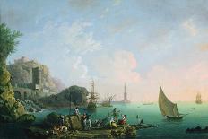 Italian Port Scene (Sunset)-Thomas Patch-Framed Giclee Print