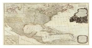 New Map of North America, with the West India Islands (Northern section), c.1786-Thomas Pownall-Art Print