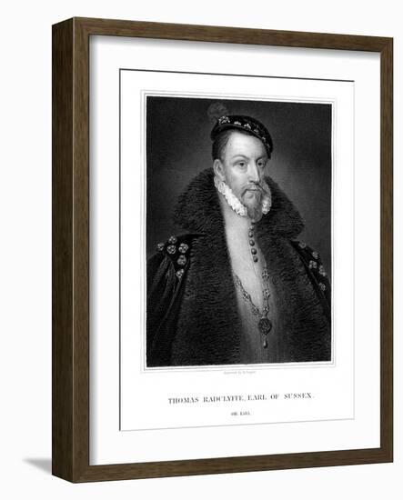 Thomas Radclyffe, 3rd Earl of Sussex, Lord-Lieutenant of Ireland-R Cooper-Framed Giclee Print