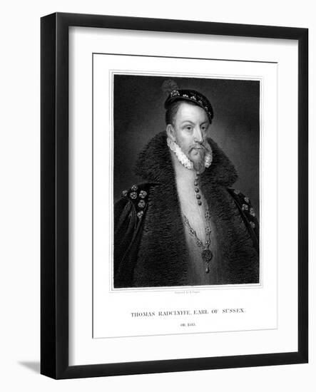 Thomas Radclyffe, 3rd Earl of Sussex, Lord-Lieutenant of Ireland-R Cooper-Framed Giclee Print