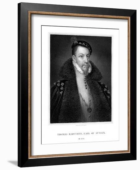 Thomas Radclyffe, 3rd Earl of Sussex, Lord-Lieutenant of Ireland-R Cooper-Framed Giclee Print