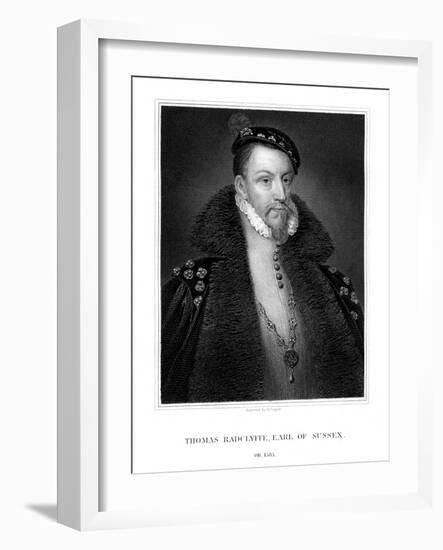 Thomas Radclyffe, 3rd Earl of Sussex, Lord-Lieutenant of Ireland-R Cooper-Framed Giclee Print