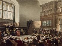 Court of Exchequer, Westminster Hall, from 'The Microcosm of London', Engraved by J. C. Stadler-Thomas Rowlandson-Giclee Print