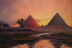 The Pyramids at Giza-Thomas Seddon-Giclee Print