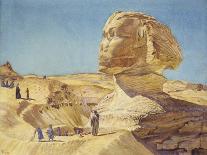 The Great Sphinx at the Pyramids of Giza, 1854 (Watercolour on Paper)-Thomas Seddon-Giclee Print